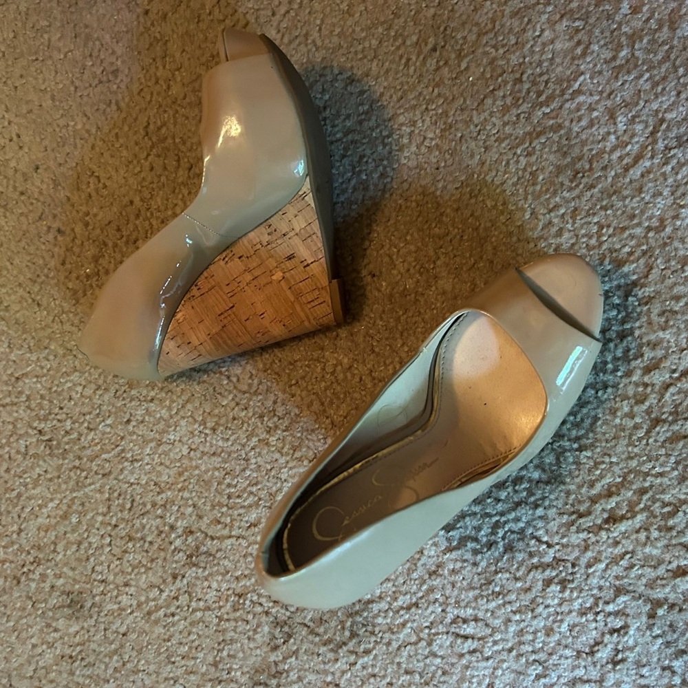 Jessica Simpson Tan Wedge Shoes